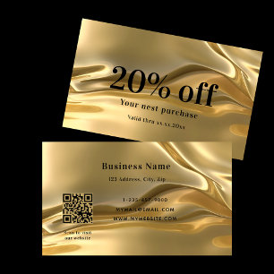 Edelstahlcode Gold Rabattkarte