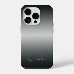 Edelstahldruck Titan Silber iPhone 14 Pro Hülle