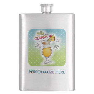 EDELSTAHLFLASCHE, PINA COLADA REZEPT COCKTAIL KUNS FLACHMANN