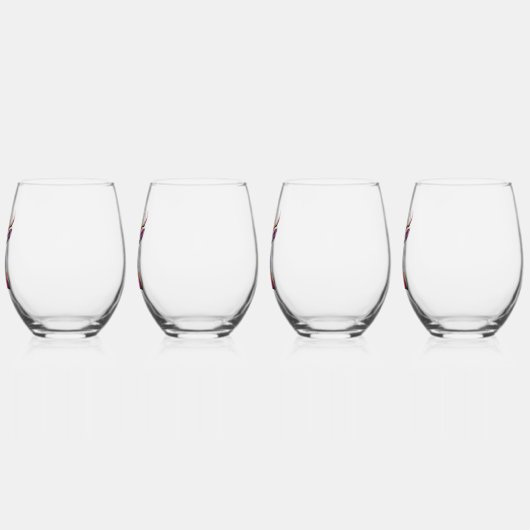 Edelstahlglas - Die farbenfrohe Hirschkunst Weinglas Ohne Stiel (Links)