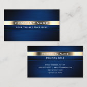 Edelstahlgold  visitenkarte (Vorne/Hinten)