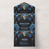 Edelstahlherz All In One Einladung (Innen Boden)