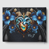 Edelstahlherz Gästebuch (Rückseite)