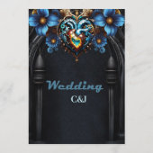 Edelstahlherz Menükarte (Rückseite)