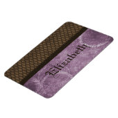 Edelstahlmatte Premium Magnet, Lila Magnet (Linke Seite)