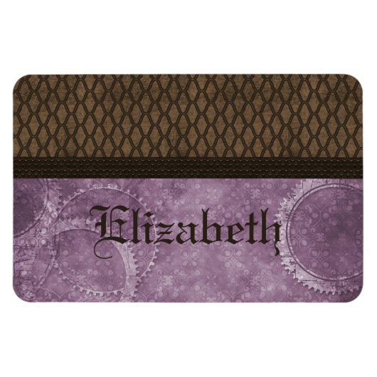 Edelstahlmatte Premium Magnet, Lila Magnet (Horizontal)