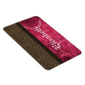 Edelstahlmatte, Premium Magnet, rosa Magnet (Rechte Seite)