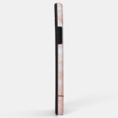 Edelstahlmauerwerk aus Kupfergold-Rose, Glitzer Case-Mate iPhone Hülle (Hinten/Rechts)