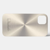 Edelstahlmetall Case-Mate iPhone Hülle (Rückseite (Horizontal))