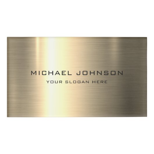 Edelstahlmetall Personalisiert Namenschild (Vorderseite)