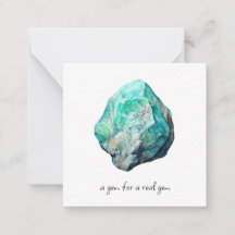 *~* Edelstein AP64 VARISCITE Flat Note Card