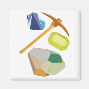 Edelstein-Bergbau Magnet