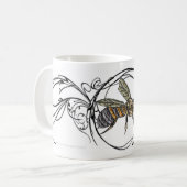 Edelstein-Bienen-Tasse Kaffeetasse (Vorderseite Links)