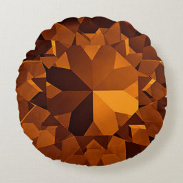 Edelstein-Design Rundes Kissen