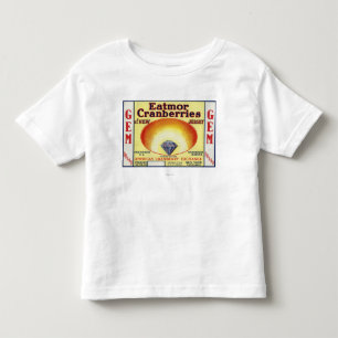 Edelstein Eatmor Moosbeermarken-Aufkleber Kleinkind T-shirt