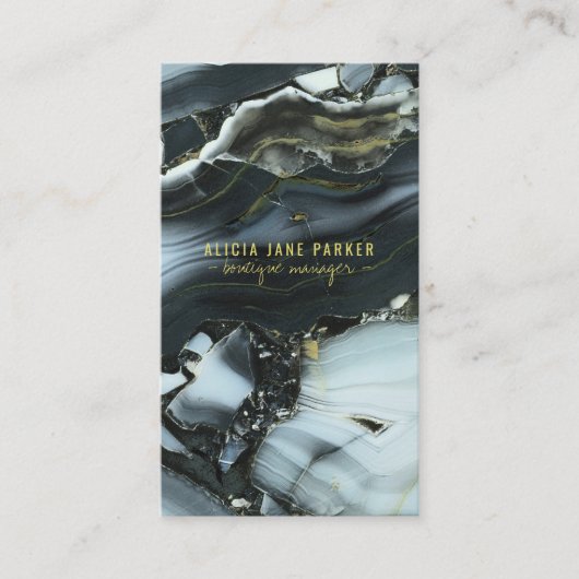 Edelstein-Edelstein-Schmuck aus Goldmedaille Bouti Visitenkarte (Vorderseite)