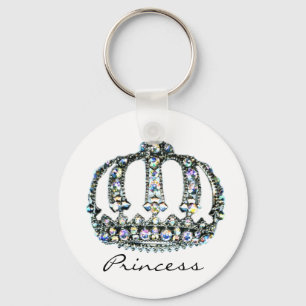 Edelstein einer Tiara-Prinzessin Keychain Schlüsselanhänger