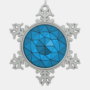 Edelstein-Entwurfs-Zinn-Verzierung Schneeflocken Zinn-Ornament