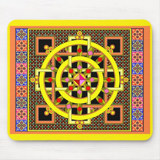 Edelstein-Grundrad-Mausunterlage Mousepad (Vorne)