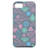 Edelstein-Ikonen-Muster Case-Mate iPhone Hülle (Rückseite)