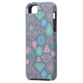 Edelstein-Ikonen-Muster Case-Mate iPhone Hülle (Rückseite Links)