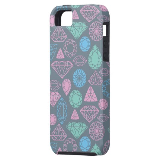 Edelstein-Ikonen-Muster Case-Mate iPhone Hülle (Rückseite Links)