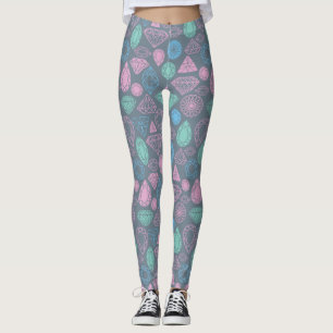 Edelstein-Ikonen-Muster Leggings