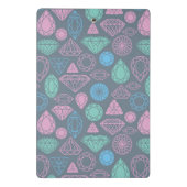 Edelstein-Ikonen-Muster Mini Klemmbrett (Rückseite)