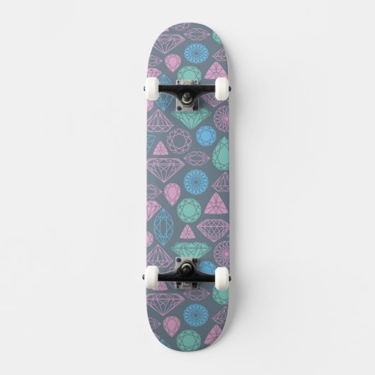Edelstein-Ikonen-Muster Skateboard (Vorderseite)