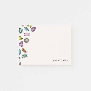 Edelstein-(klein) - Elfenbein Post-it Klebezettel