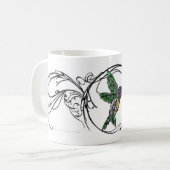 Edelstein-Kolibri Kaffeetasse (Vorderseite Links)