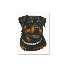 Edelstein-Mosaik-Rottweiler-Porträt
