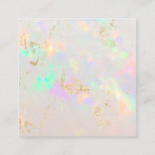Edelstein Opal Discount-Karte Quadratische Visitenkarte (Rückseite)