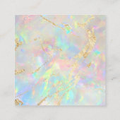 Edelstein Opal Discount-Karte Quadratische Visitenkarte (Rückseite)