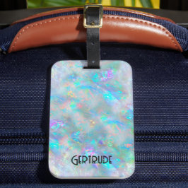 Edelstein Opal Gepäckmarke Gepäckanhänger