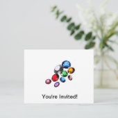 Edelstein-Party Einladung (Stehend Vorderseite)