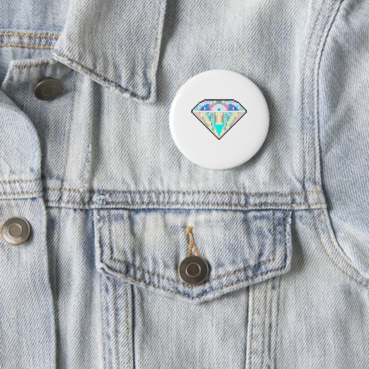 Edelstein Pixel Art Button (Beispiel)