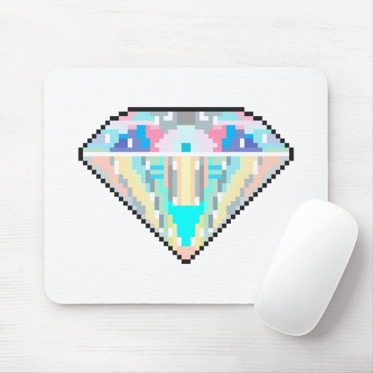 Edelstein Pixel Art Mousepad (Mit Mouse)