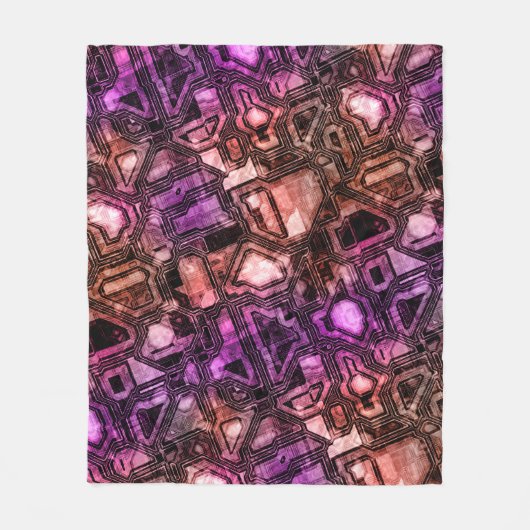 Edelstein-Schaltkreise - Astro-Flare : Fleecedecke (Vorderseite)