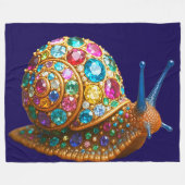 Edelstein-Schnecke Fleecedecke (Vorderseite (Horizontal))