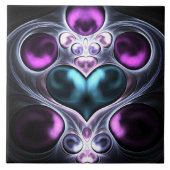 Edelstein-Stein-Herz Fliese (Vorderseite)