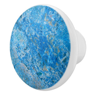 Edelstein-Stein-Muster, blauer Bahia-Granit Keramikknauf