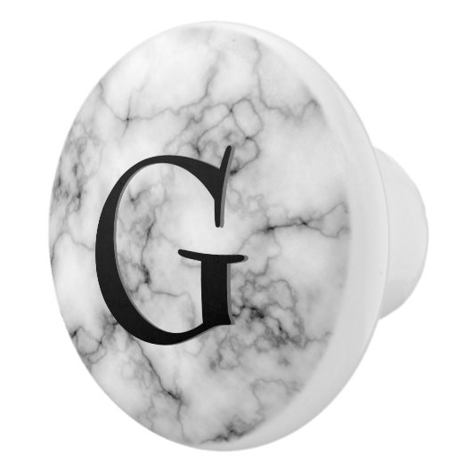 Edelstein-Stein-Muster-, grauer/grauer Marmor u. Keramikknauf (Rechts)