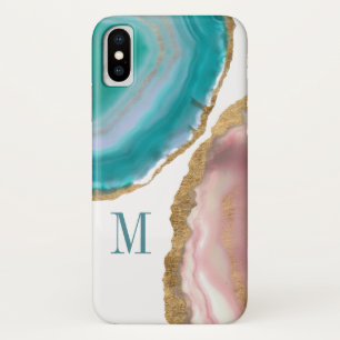 Edelstein-Steine des Monogramm-  I Case-Mate iPhone Hülle