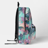 Edelstein-Ton-Blumen Bedruckter Rucksack (Links)