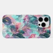 Edelstein-Ton-Blumen iPhone Hülle (Rückseite (Horizontal))