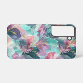 Edelstein-Ton-Blumen Samsung Galaxy Hülle (Rückseite (Horizontal))