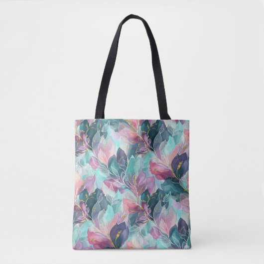 Edelstein-Ton-Blumen Tasche (Vorderseite)