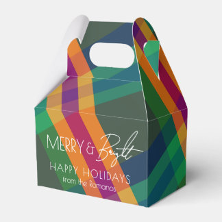 Edelstein-Ton-Karo Frohe und strahlende Weihnachte Geschenkschachtel