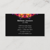 Edelstein-Traum - Mandala Visitenkarte (Rückseite)